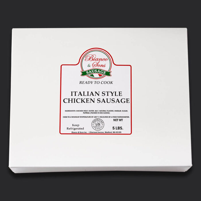 bianco italian style chicken sausage 5lb box